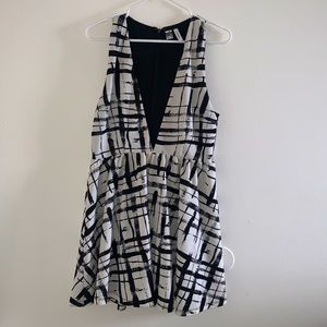 V Cut Express Mini Dress